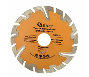 GEKO G00224 / Řezný kotouč diamantový segmentový / 115 x 8 x 22.2 mm