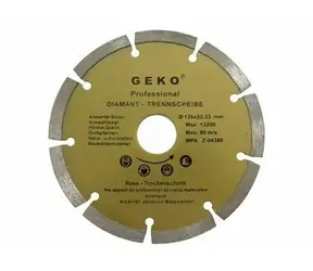 GEKO G00250 / Řezný kotouč diamantový segmentový / 115 x 8 x 22.2 mm