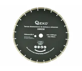GEKO G00238 / Řezný kotouč diamantový segmentový / 350 x 8 x 25.4 mm