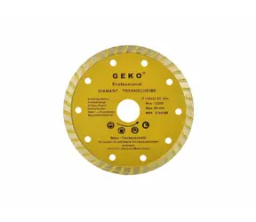 GEKO G00261 / Řezný kotouč diamantový Turbo / 125 x 8 x 22.2 mm
