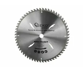 GEKO G78157 / Pilový kotouč na dřevo / 400 x 30 mm / 60T