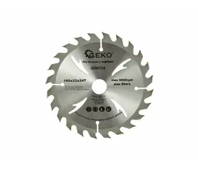 GEKO G00124 / Pilový kotouč vidiový / 160 x 22 mm / 24T