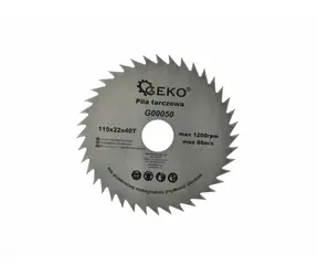 GEKO G00050 / Pilový kotouč / 115 x 22 mm / 40T