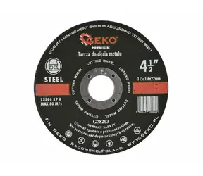GEKO G78203 / Řezný kotouč na kov / 115 x 1.6 x 22.2 mm