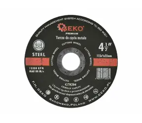 GEKO G78204 / Řezný kotouč na kov / 115 x 2 x 22.2 mm