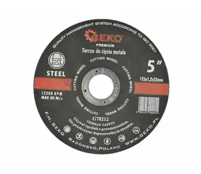 GEKO G78212 / Řezný kotouč na kov / 125 x 1.2 x 22.2 mm