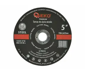GEKO G78221 / Řezný kotouč na kov / 150 x 1.6 x 22.2 mm