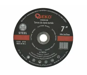 GEKO G78231 / Řezný kotouč na kov / 180 x 1.6 x 22.2 mm