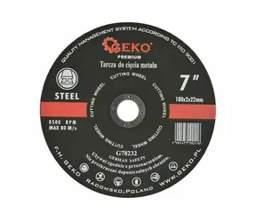GEKO G78232 / Řezný kotouč na kov / 180 x 2 x 22.2 mm