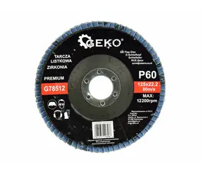 GEKO G78512 / Lamelový kotouč / 125 x 22.2 mm / P60