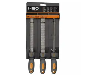 NEO TOOLS 37-600 Sada 3ks pilníků na dřevo / 200 mm