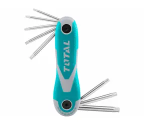 TOTAL-TOOLS industrial Klíče TORX kapesní sada 8ks / CrV