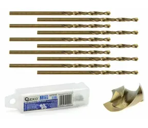 GEKO Vrták do kovu 1mm / HSS / balení 10 ks 