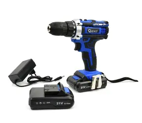 GEKO G80655 / Aku šroubovák s příslušenstvím / 21V / 2x 2.0Ah