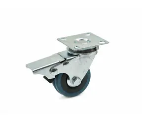 GEKO Náhradní otočné kolečko guma/polypropylen s brzdou 50mm 