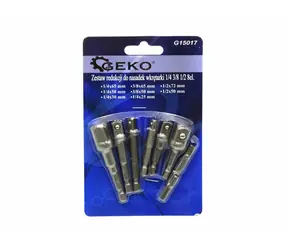 GEKO Nástrčné bity s prodlouženou šestihrannou stopkou 8ks 