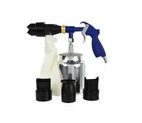 GEKO Pískovací pistole recirkulační 1l + trysky / abrazivní směs 1kg