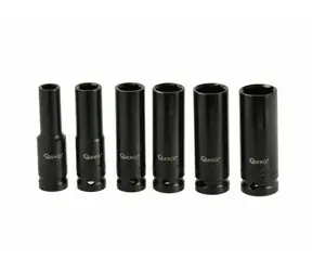 GEKO Rázové hlavice sada 6ks / 1/2" 10-21 mm / délka 77 mm 