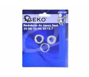 GEKO Redukční kroužek na kotouče sada 3ks / 12.7-22 mm