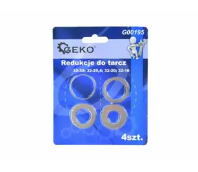 GEKO Redukční kroužek na kotouče sada 4ks / 16-30 mm