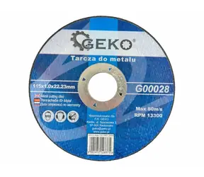 GEKO Řezný kotouč na kov 115x1.0x22.23mm 