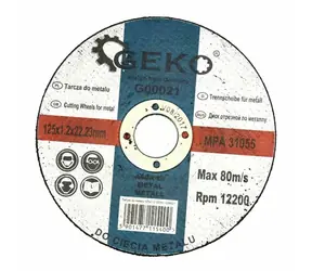 GEKO Řezný kotouč na kov 125x1.2x22.23mm 