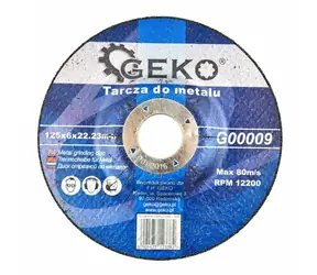GEKO Řezný kotouč na kov 125x6x22.23mm 