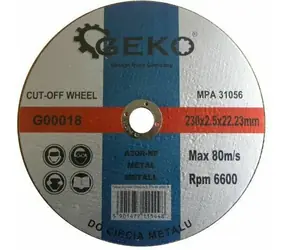 GEKO Řezný kotouč na kov 230x2.5x22.2mm 