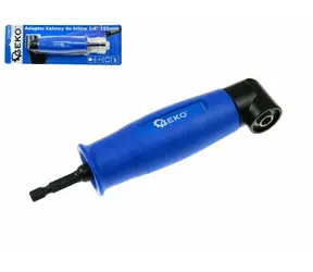 GEKO Úhlový nástavec pro šroubovák & vrtačku 155mm / 1/4" / 90° 