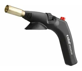 EXTOL-PREMIUM Hořák s piezo zapalováním / plyn. kartuše / EN417 / EU závit 7/16“ / Ř 20mm / 1.7kWh 