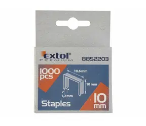 EXTOL-PREMIUM Spony 16mm balení 1000ks / 11.3x0.52x0.70mm 