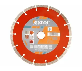 EXTOL-PREMIUM Kotouč diamantový řezný segmentový 125x22.2mm / suché řezání 