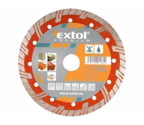 EXTOL-PREMIUM Kotouč diamantový řezný turbo plus 180x22.2mm / suché i mokré řezání 