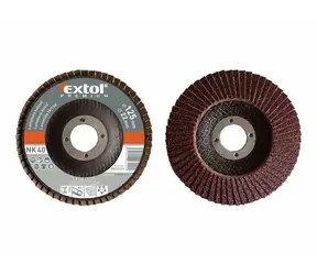 EXTOL-PREMIUM Kotouč lamelový šikmý korundový P80 - 125mm / KORUND 