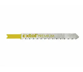 EXTOL-PREMIUM Plátky do přímočaré pily 75x2.5mm 5ks / úchyt UNIVERSAL / HCS 