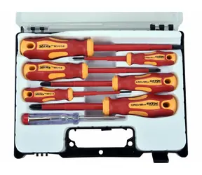 EXTOL-PREMIUM Šroubováky elektrikářské se zkoušečkou sada 7ks / 3x(-) | 3x(PH) / CrV 