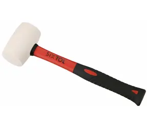 SIXTOL TPR HAMMER 220 bílá / Gumová palička / 220g / 285mm 