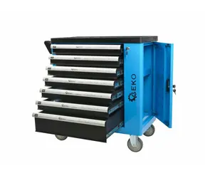 GEKO Dílenská skříňka/vozík s výbavou 243ks | 7 zásuvek 