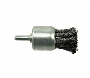 GEKO Kartáč okružní copánkový 28mm | vlnitý drát S 0.5mm | stopka 6mm 