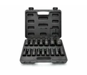 GEKO Sada 16 nástrčných rázových hlavic 1/2" 10-32mm 