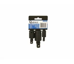 GEKO Sada nástrčných rázových kloubů 1/4" 3/8" 1/2" - 3 ks 