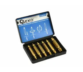 GEKO Sada oboustranných vytahováků zlomených šroubů 6 ks / HSS4341