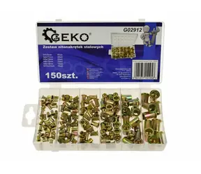 GEKO Sada ocelových nýtovacích matic 150 ks 