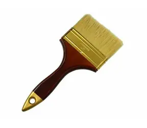 GEKO Štětec plochý 100 mm / dřevěná rukojeť 