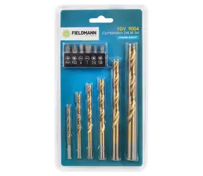 FIELDMANN FDV 9004 / Sada vrtáku do železa s bity 12 ks