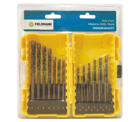 FIELDMANN FDV 9101 / Sada vrtáku do zdiva 18 ks