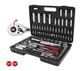 KS Tools CHROMEplus sada klíčů 1/4" + 1/2" 96 ks