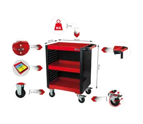 KS Tools ECOline Dílenský servisní vozík s perforovaným krytem