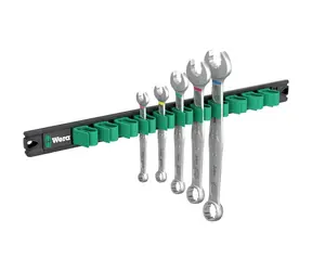 WERA 9641 Magnetická lišta 6003 Joker 2 / Sada otevřených a očkových klíčů / 5 dílný