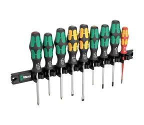 WERA 9650 Magnetická lišta sada šroubováků Kraftform - 9 dílný